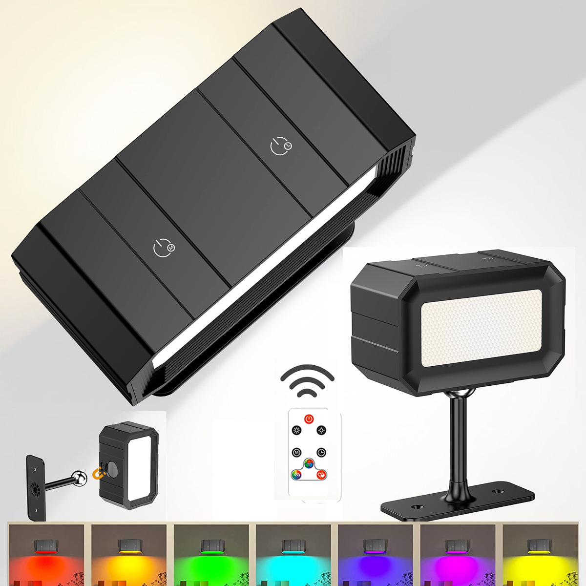 USB de carga de succión magnética lámpara de pared interior lámpara de noche lámpara de libro de carga portátil táctil dormitorio lámpara de pared de succión magnética