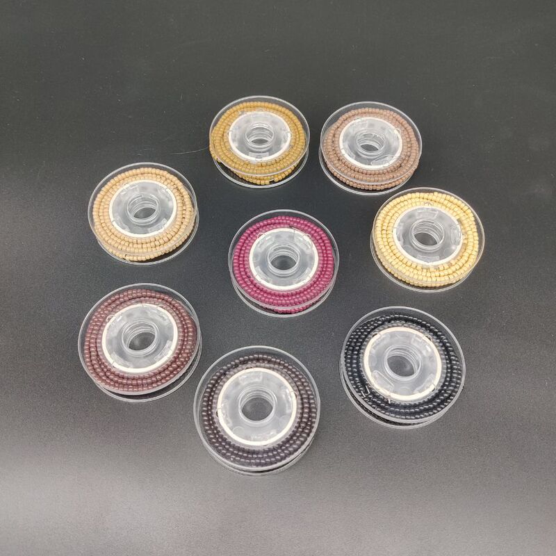 500 grains/plate 3.0mm NanoRings nano silicone hair adapter feather silicone buckle steel wire hair