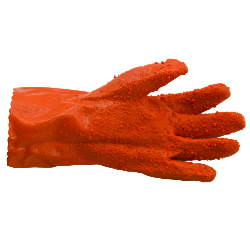 博尔格608防油防低浓度酸碱磨砂防滑汽车维修浸塑pvc止滑劳保手套