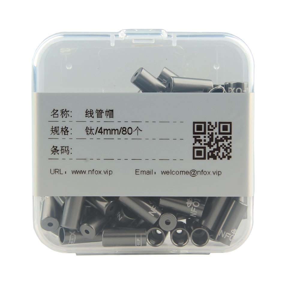 4mm color titanio 80 piezas/caja