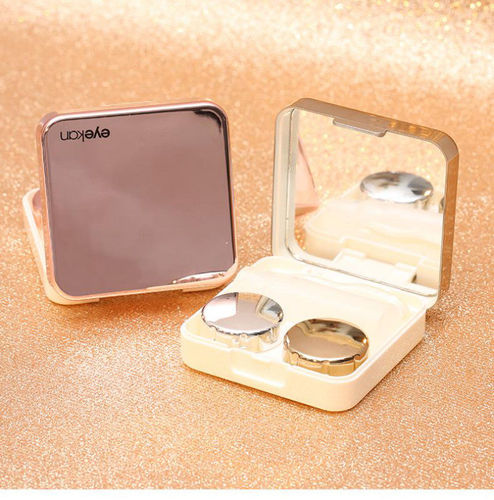 eyekan Keda mirror contact lens box wholesale simple portable contact lens box companion box double box batch