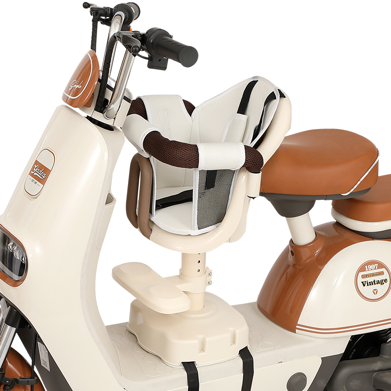 Suitable for Electric Vehicles, Children's Seats, Front-Mounted Battery-Powered Car Seats, Adjustable Scooter Seats for Babies and Children