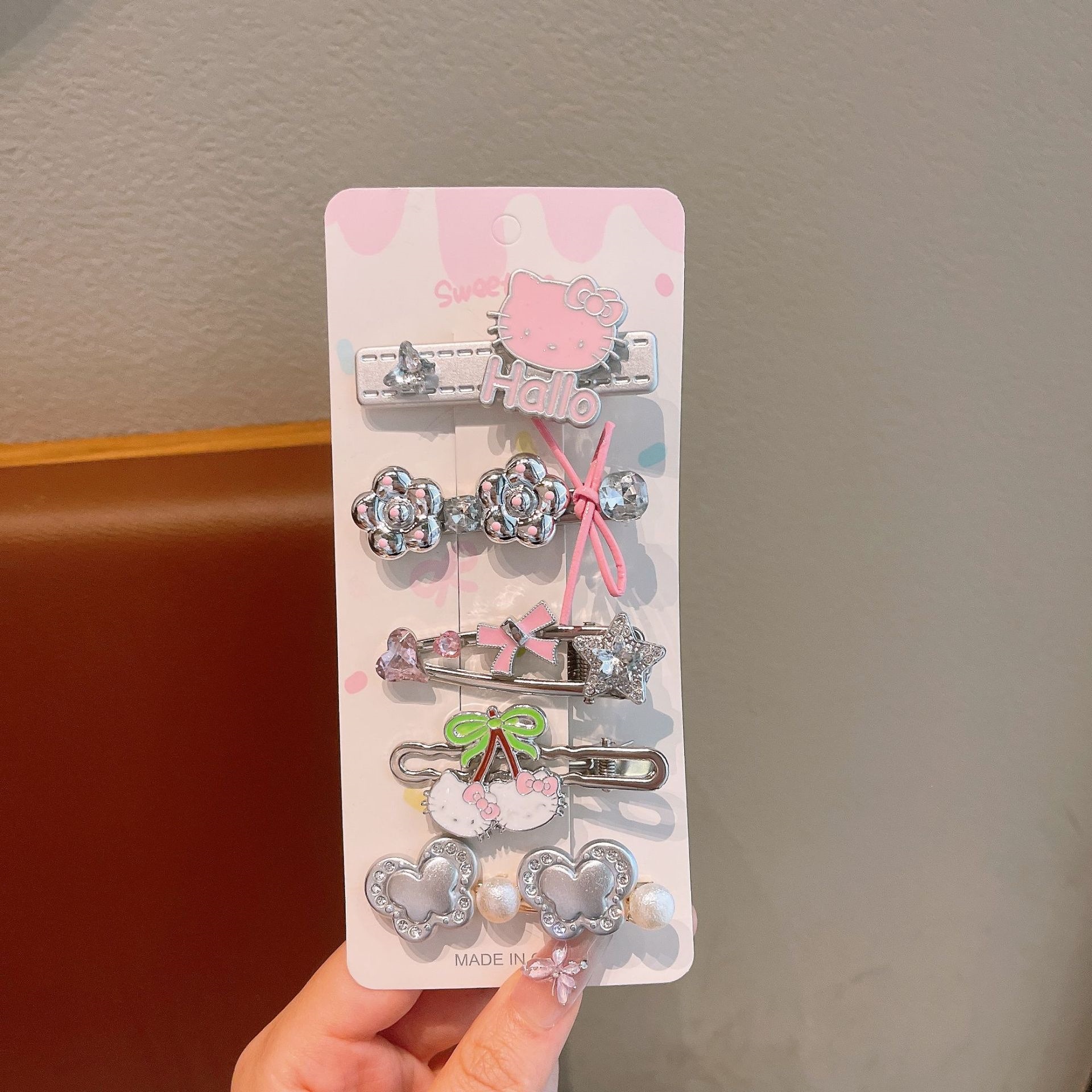 Clips de cabello para niños de plata, clips de bangs de metal, clips de boca de pato, clips de cabello para chicas calientes