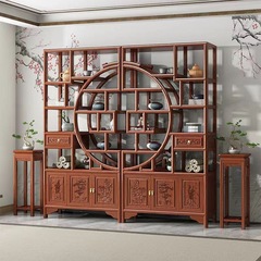 3l Bogu rack tea set rack entrance display cabinet solid wood Duobao Pavilion new Chinese screen partition living room tea room storage