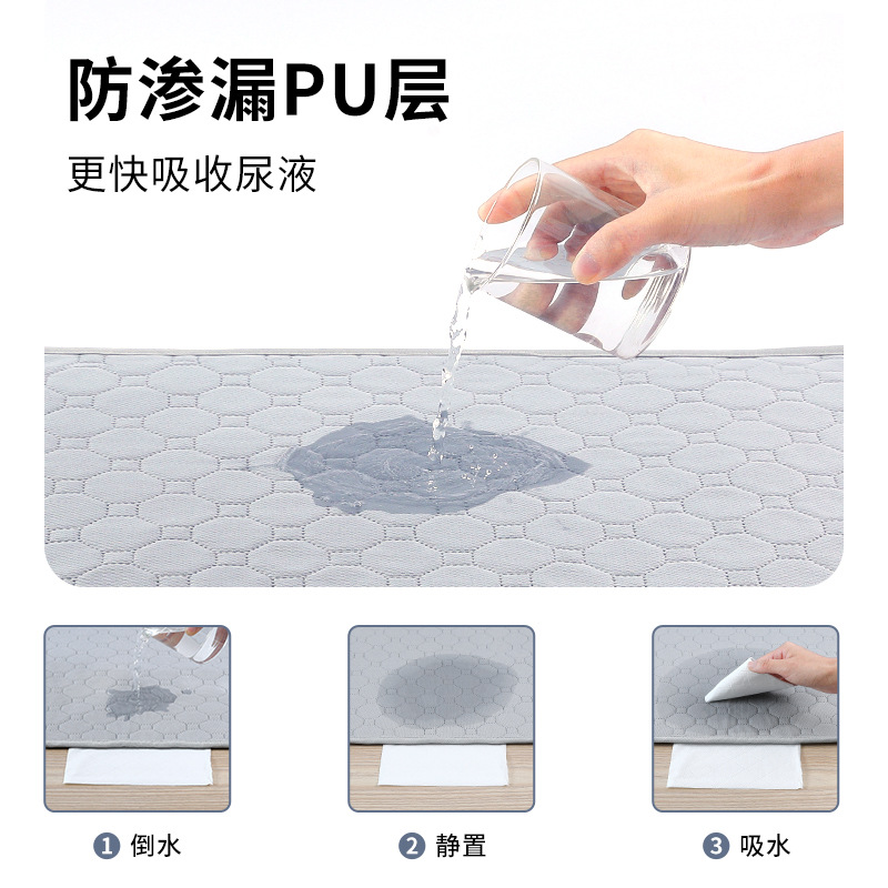 Transfronterizo pañal para mascotas lavable y reutilizable entrenamiento de perros pañal absorbente pañal impermeable de cuatro capas pañal gato