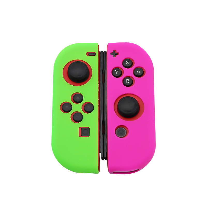 Switch-olde cubierta de silicona Joycon cubierta de protección switch-mano izquierda y derecha cubierta de silicona inyección de aceite de alta calidad
