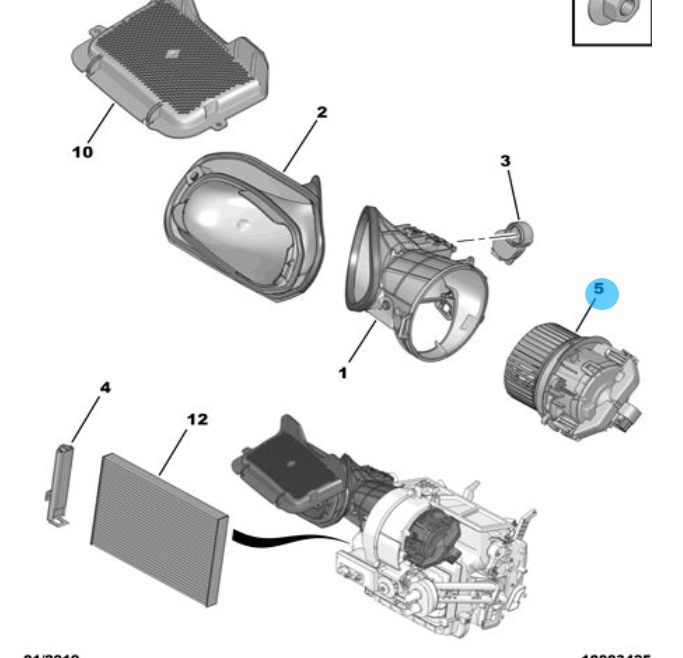 1610705080 Suitable for Peugeot 301, Citroen Elysee, C3-XR air conditioning blower and heater motor