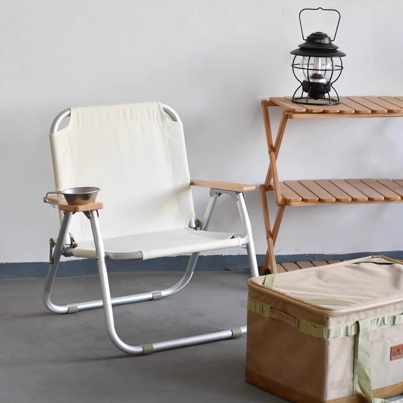 Outdoor Folding Chair Portable Camping Picnic Backrest Kermit Chair Restaurant Homestay Cafe Sofa Chair