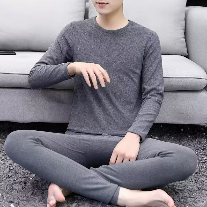 Men's Thermal Underwear Trousers Bottoming suit Autumn and Winter Garde Velvet Pajamas Casual plus size Slim-fit Autumn Clothes Long Johns