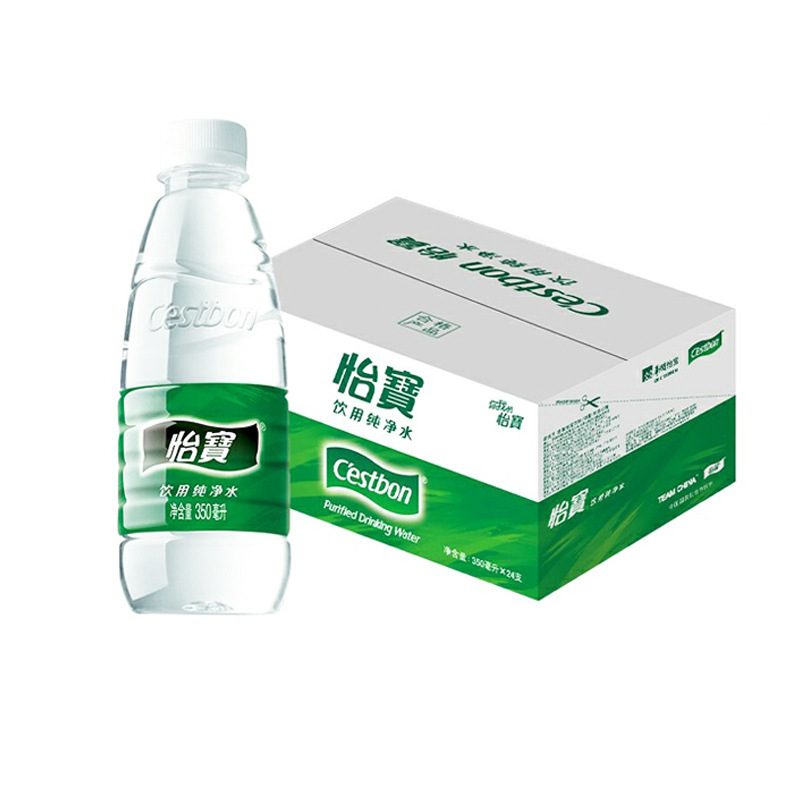 怡宝饮用纯净水非矿泉水户外会议家庭用水350ml*24瓶【q】|undefined