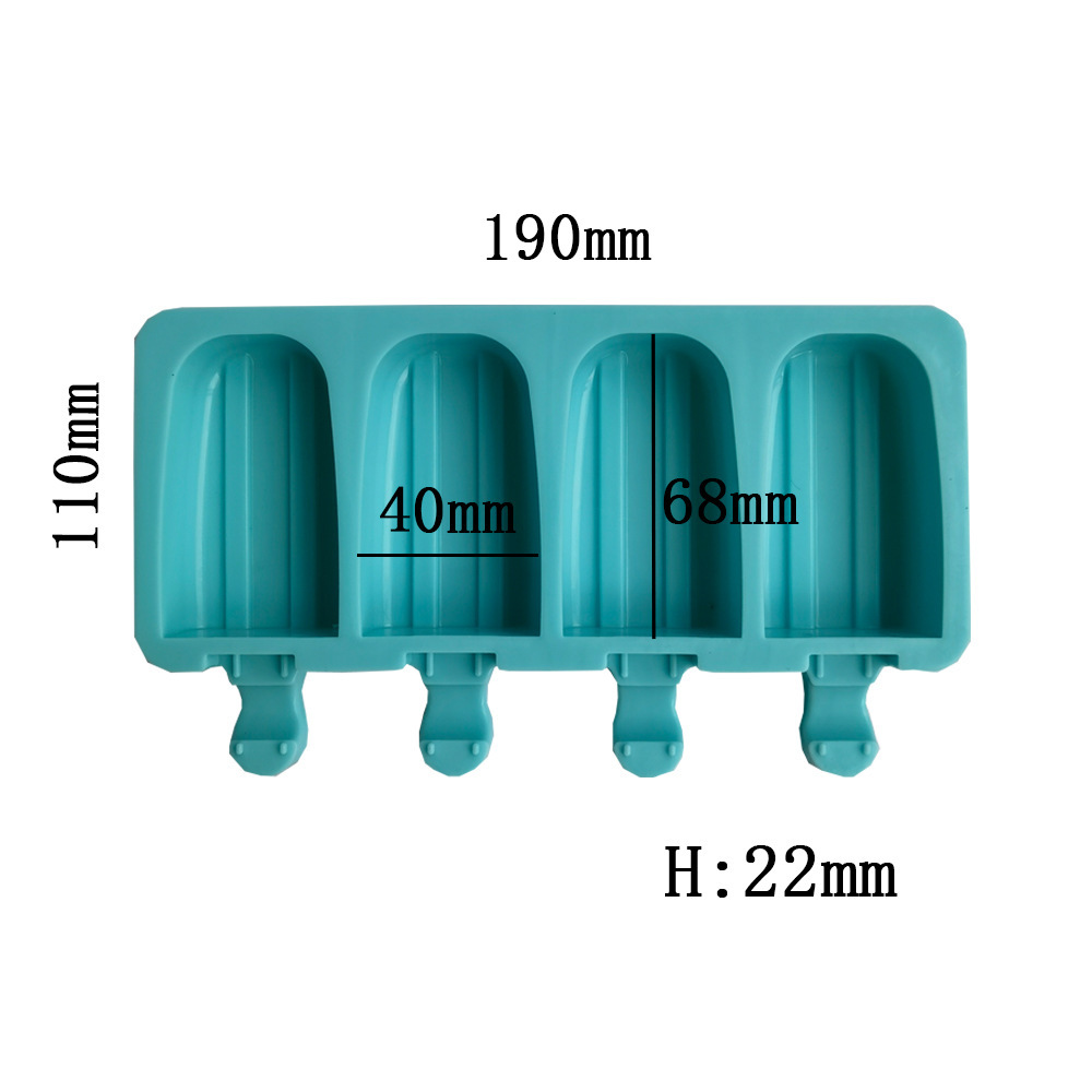 4 con doble cóncava 57 molde de silicona pastel helado pudín molde de postre jabón utensilios de cocción