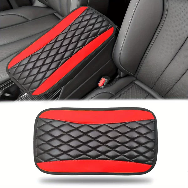 Cross-border explosion car armrest box pad PU leather bubble three-dimensional four-season universal central armrest box pad wholesale