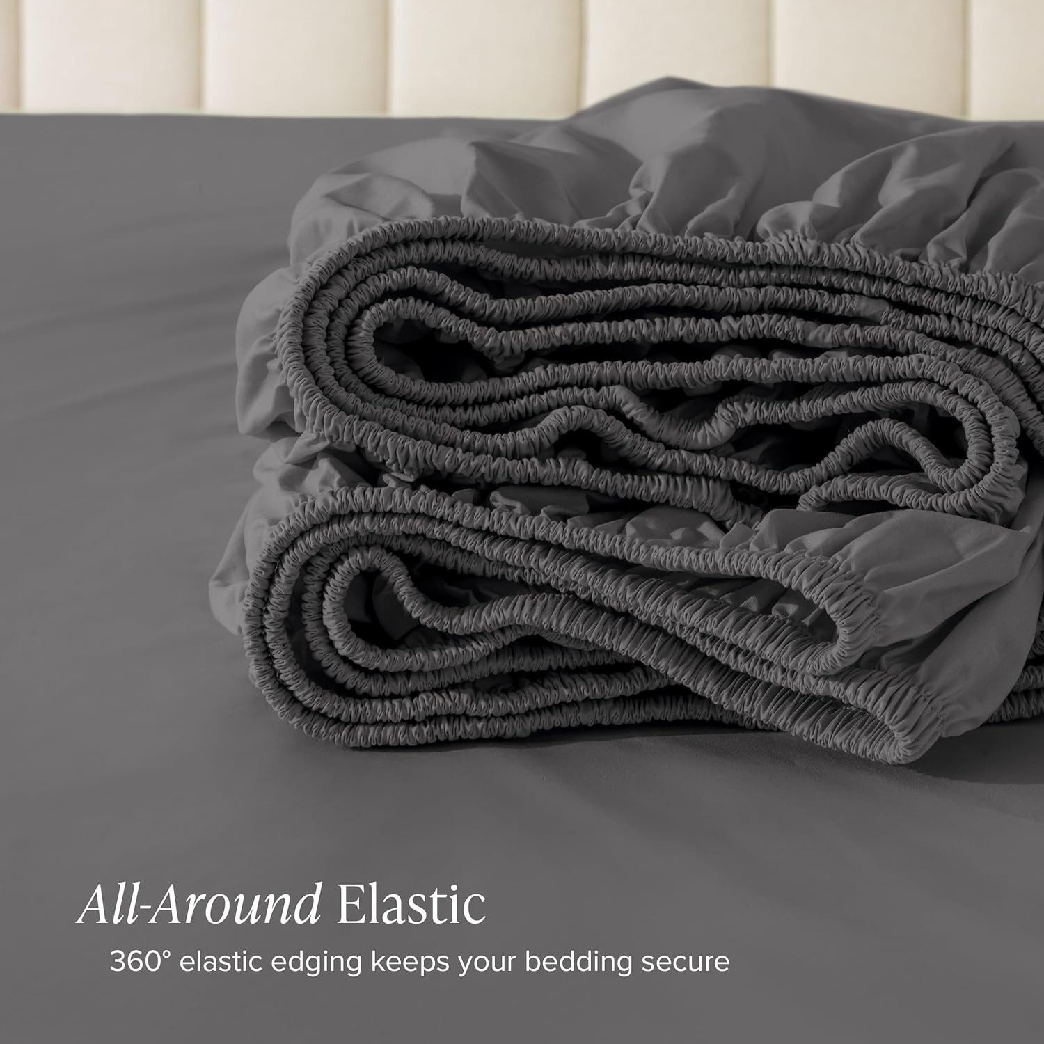 Pure Cotton Fitted Sheet Solid Colour Luxury Mattress Cover_voghion.com