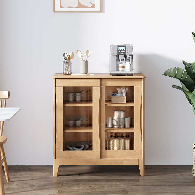 Aparador de madera maciza, mueble de cocina nórdico, mueble de almacenamiento para sala de estar, multifuncional, venta directa de fábrica, mueble de gran venta transfronterizo