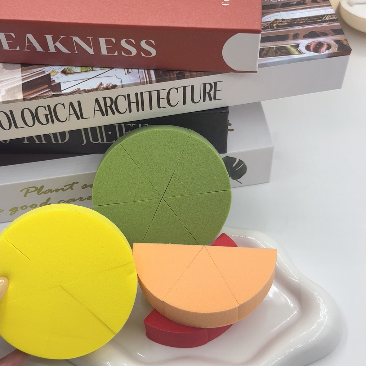 Esponja Polvo Abanico - Huevo Maquillaje