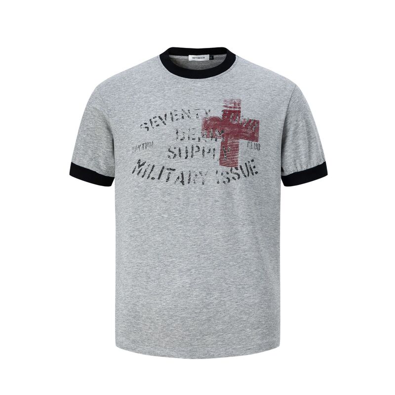 27454 American Street Style Unisex High-End Summer Color-Blocked Letter Graphic Design Men's Fitted Short-Sleeve T-Shirt 27454 American Street Style Unisex High-End Summer Color-Blocked Letter Graphic Design Men's Fitted Short-Sleeve T-Shirt