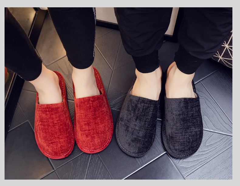 Unisex Basic Solid Color Round Toe Home Slippers display picture 2
