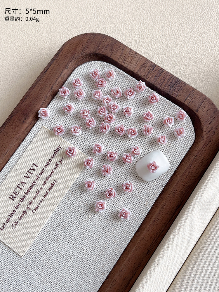 단일 갈색 빨간색 5*5 동백#10