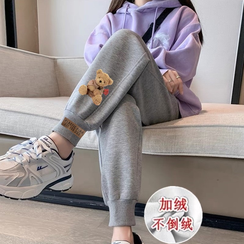 K63 벨벳 그레이 팬츠 빅 브라운 베어