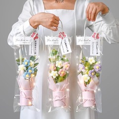 母の日ギフト花束完成品編みパフ毛糸花520実用源工場一点卸