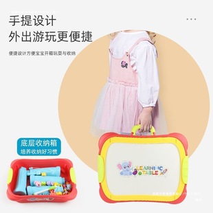 Painting Graffiti Baby Learning Table Multi-Functional Game Table Children's Infant Early Education Toy Storage Portable