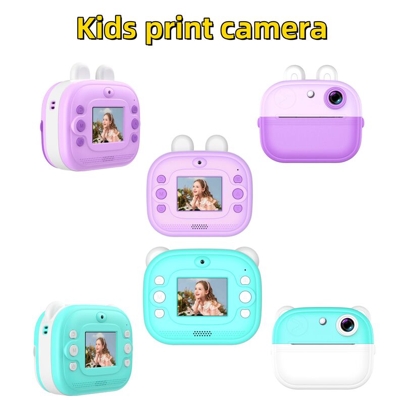 Cross-border new Q9 children's printing camera high-definition photo video one-click printing cartoon toy gift