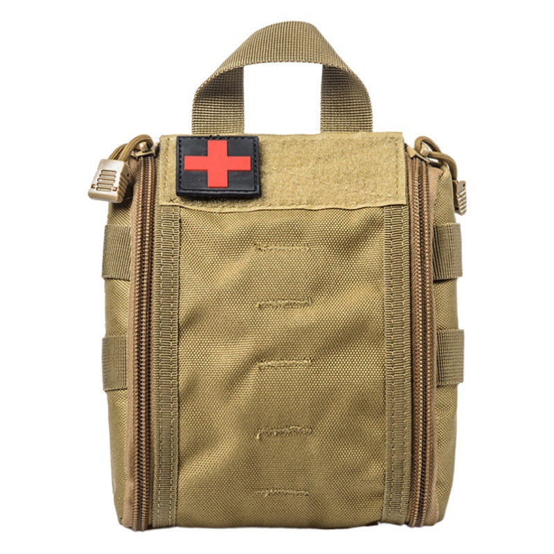 Deportes al aire libre viajes montañismo camuflaje táctico portátil de montaje bolsa de cintura protectora suministros de supervivencia bolsa médica de emergencia