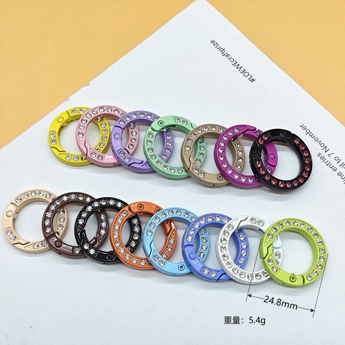 둥근 양면 드릴 스프링 버클