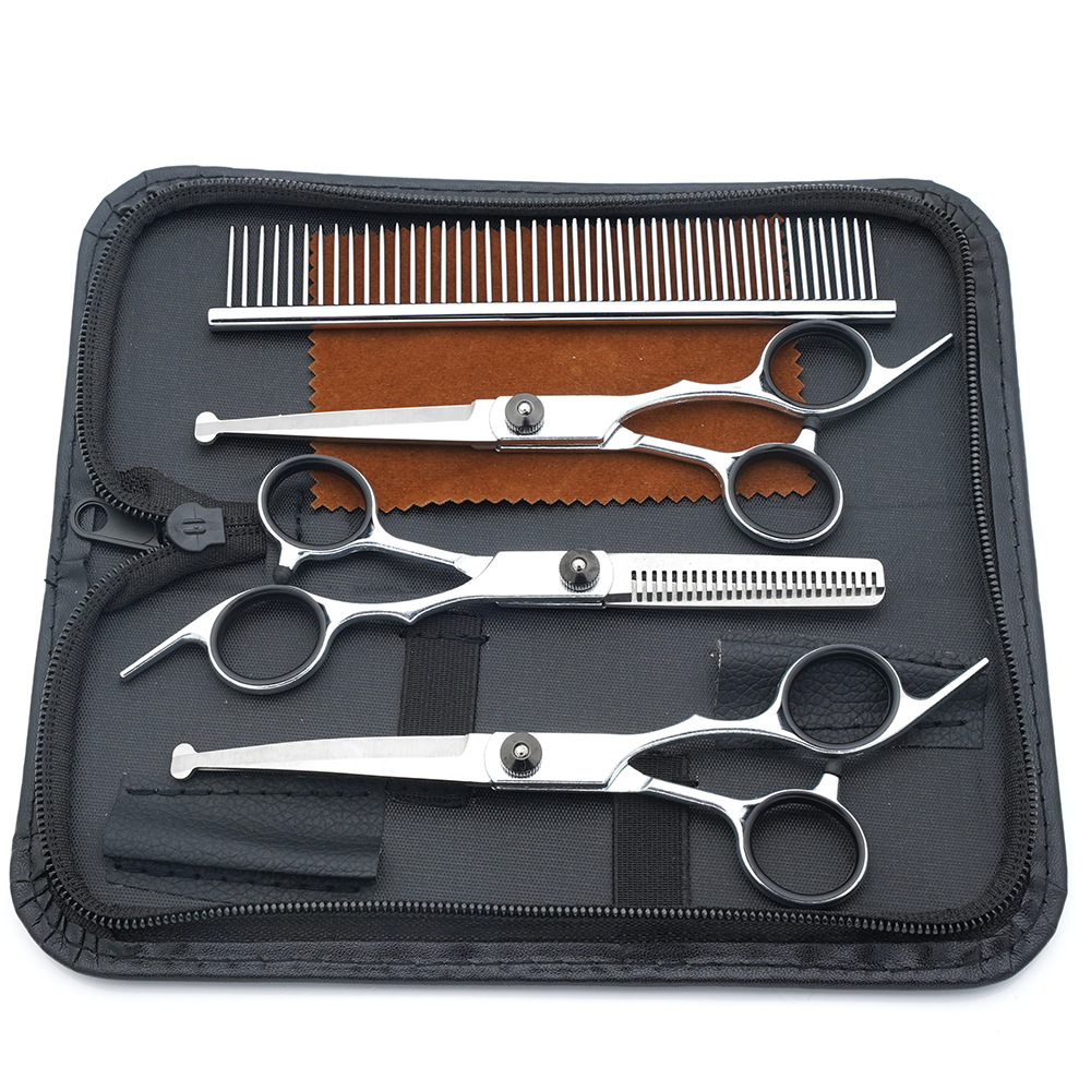 Ventas directas de fábrica de tijeras para mascotas, tijeras para cortar el pelo para perros, tijeras para cortar el pelo, tijeras de dientes delgadas para gatos, tijeras de aseo para mascotas