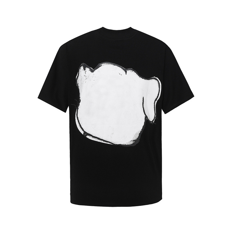 Summer 100% cotton fashionable high street loose casual short sleeved unisex couple T-shirt_viptrois.com