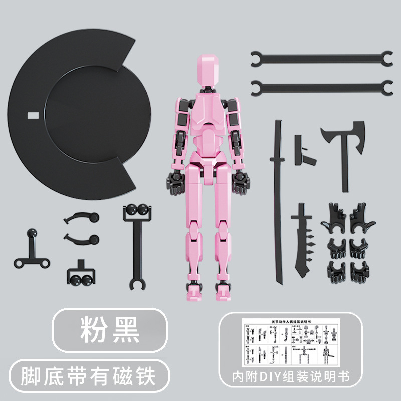 Juguete de modelo multiarticulable multi-mórfico transfronterizo ángel articulado humano descomprimido robot de quinta generación