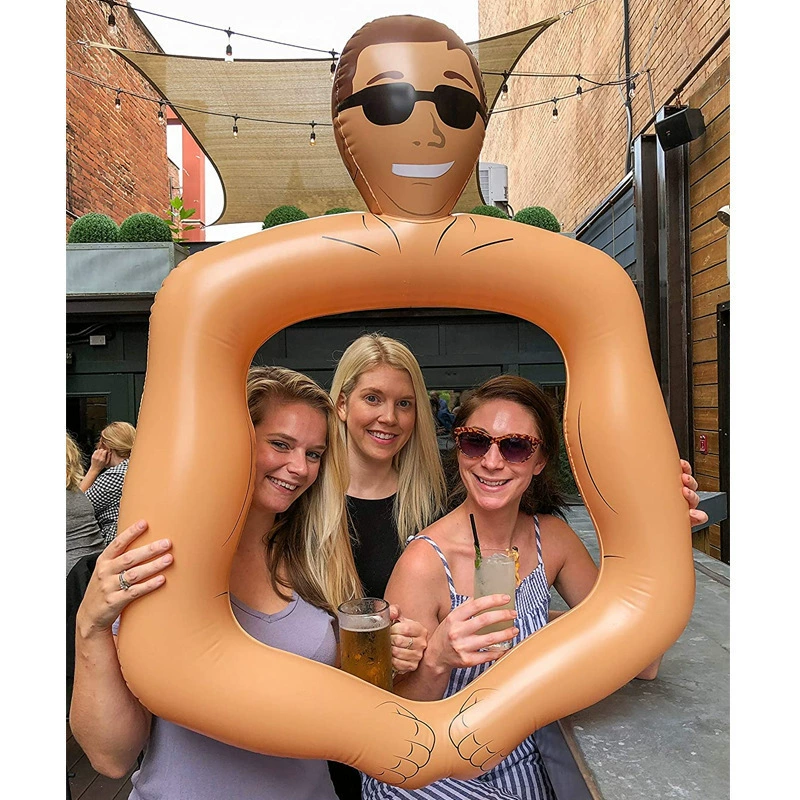 [В наличии] Фабричная надувная большая фоторамка из ПВХ, реквизит для селфи Hercules, надувной напиток, утолщенный компаньон