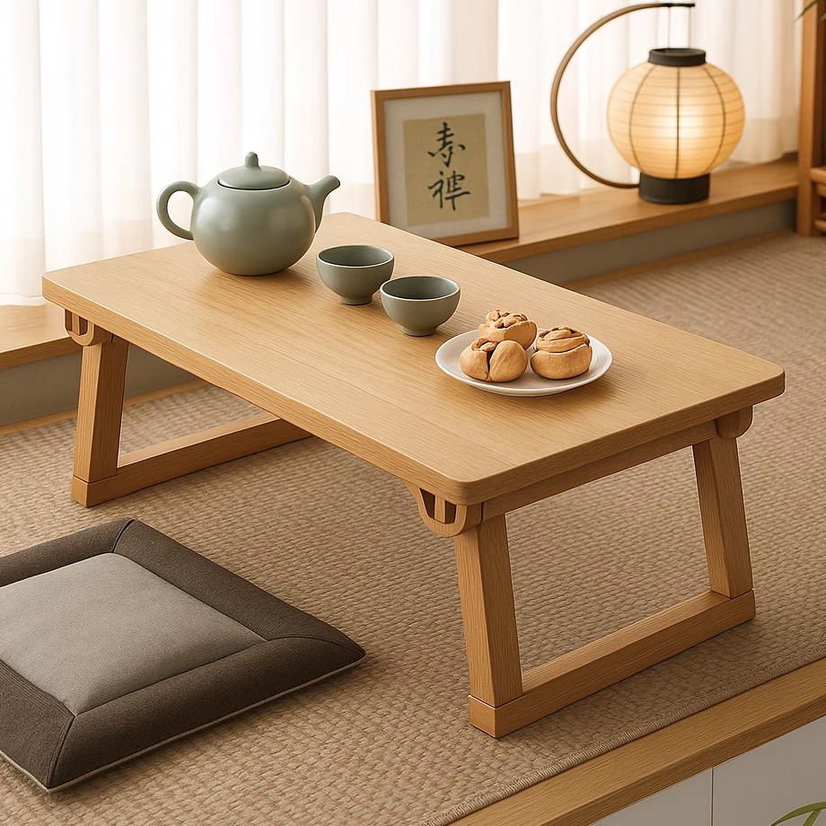 Mesa de computadora de madera sólida, tabla de ventana flotante, tabla de té, tabla plegable, tabla de cama doméstica multifuncional, tabla Kang