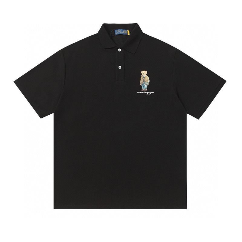 跨境拉夫三匹小马logo刺绣休闲赛马翻领Polo衫T恤短袖青年商务男|undefined
