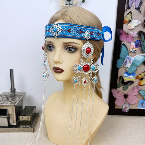 Ethnic headband with tassels
