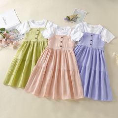 Little Girl Summer Dress 2024 New Style Trendy Girls' Summer Skirts Children Summer Dresses Princess Dresses for Girls