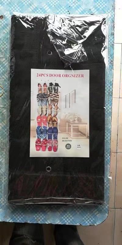 24格不織布家庭整理寝室収納袋多層収納袋女子寮ドア後靴掛け袋|undefined