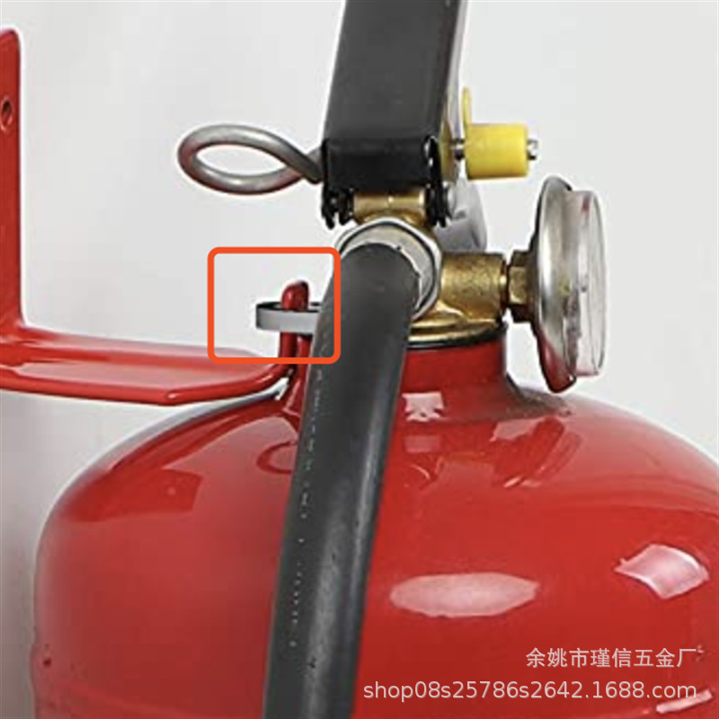 JINXIN Amazon Venta caliente extintor de incendios Soporte colgante universal de pared 4 piezas Gancho 12 tornillos de expansión rojo