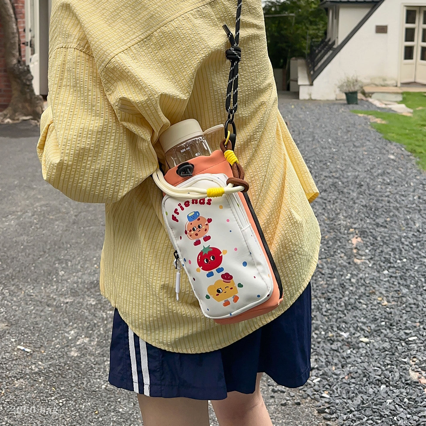 Botella de agua Teléfono móvil Xiaodance Cool nuevo bolso de cinturón bolso de dibujos animados bolso de cinturón portátil de viento ligero bolso de mujer 2026 paquete multifuncional