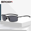 Fashionable metal sunglasses, glasses solar-powered, suitable for import