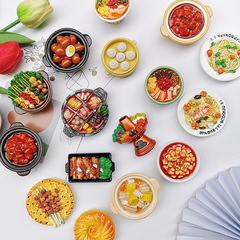 高品質食品おもちゃ樹脂冷蔵庫マグネット Douyin Xiaohongshu インターネット有名人ホットスタイル国家トレンドクリエイティブ DIY 立体純粋に手作り