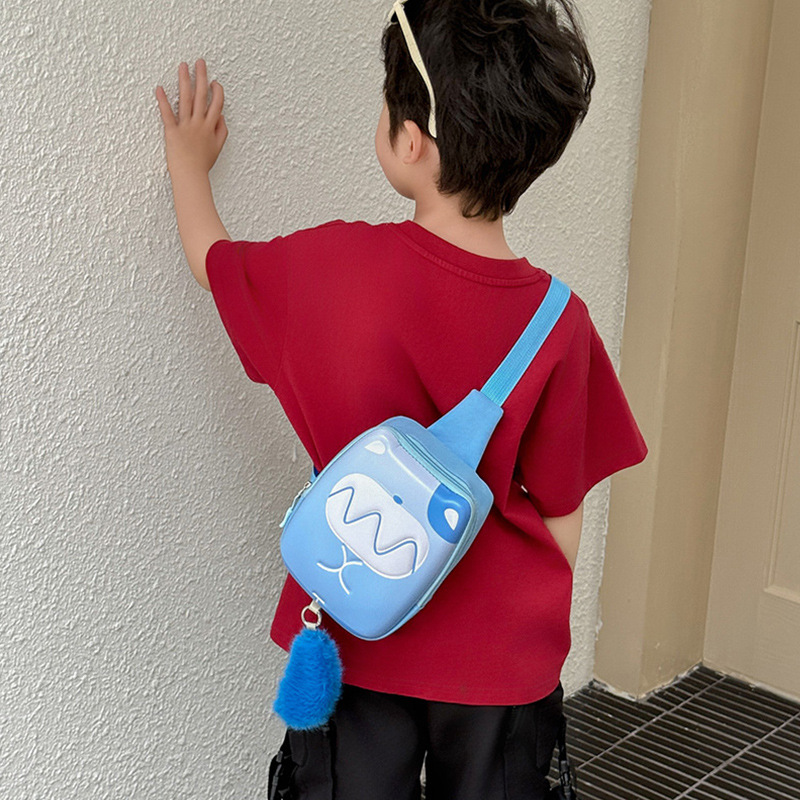 Bolsos de niñas bolsos de pecho de dibujos animados para niños lindos bolsos de cinturón de niñas 2025, nuevos huevos para niños mochila pequeña
