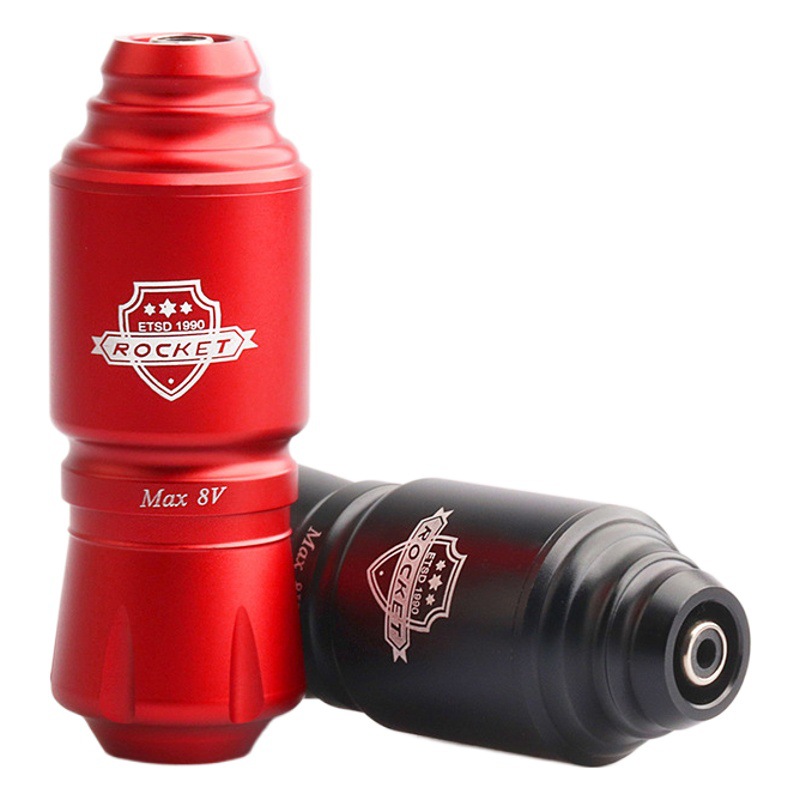 Máquina de Tatuar Inalámbrica con Diseño de Lápiz Cohete, Suministros para Tatuajes, Herramientas y Equipos Auxiliares para Práctica Manual