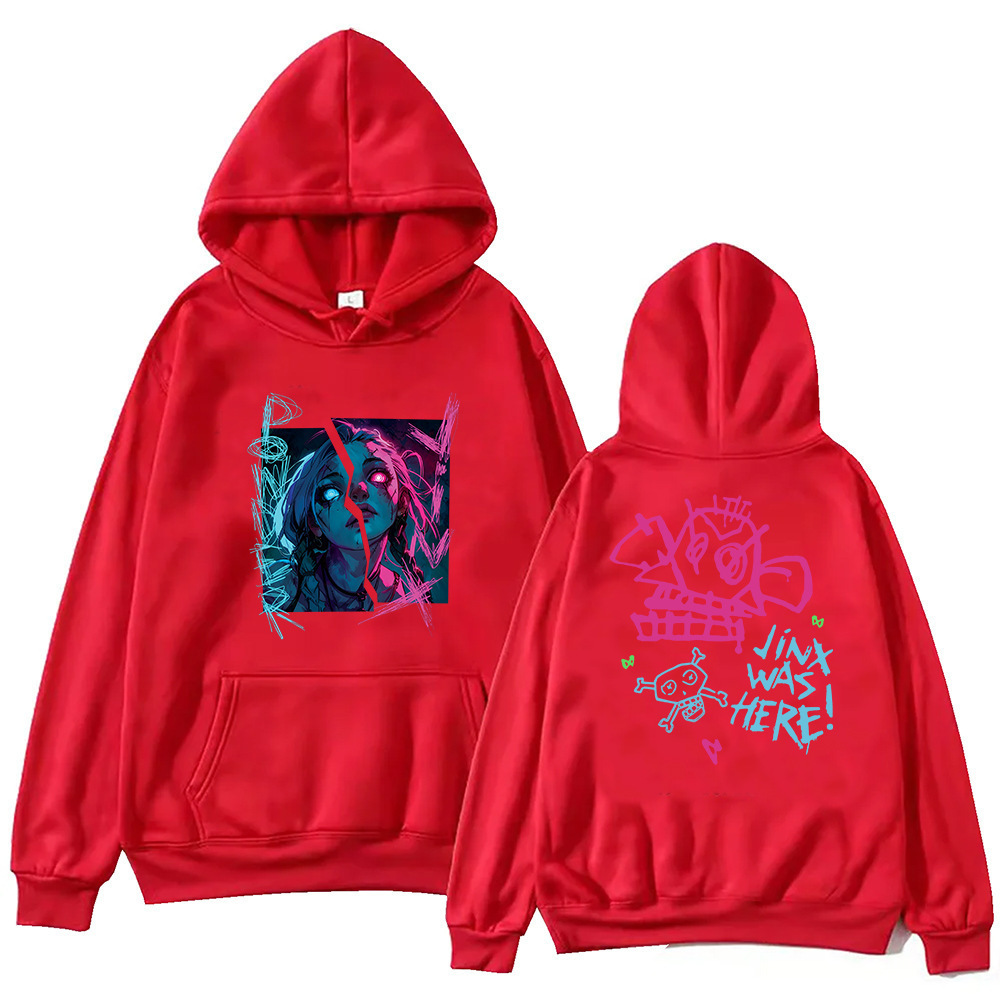 Arcane Broken Jinx Graffiti Art Hoodie Harajuku Pullover Top