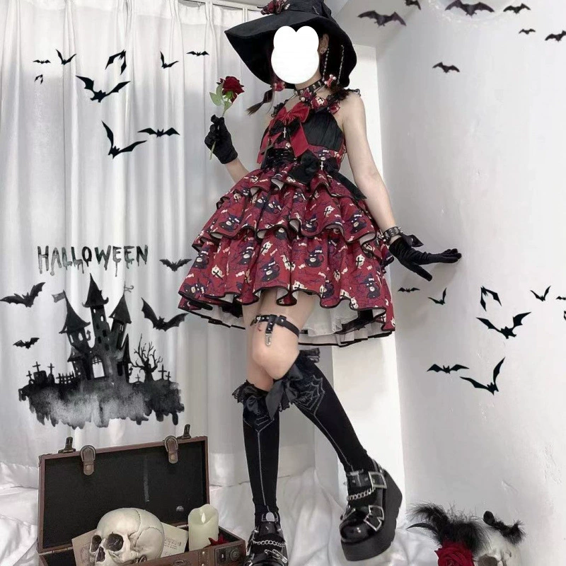 Платье Lolita JSK, женское многослойное, стиль лолита — размеры S–XL, несколько цветов