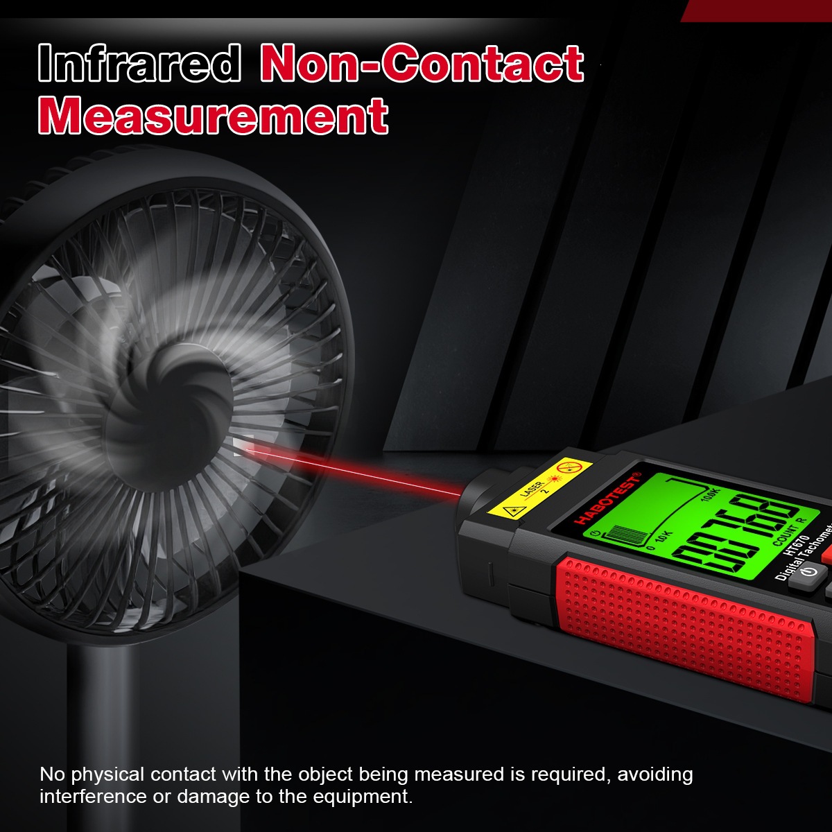 HABOTEST/Huabo HT673/HT670/HT671 Non-Contact Dual-Purpose Tachometer