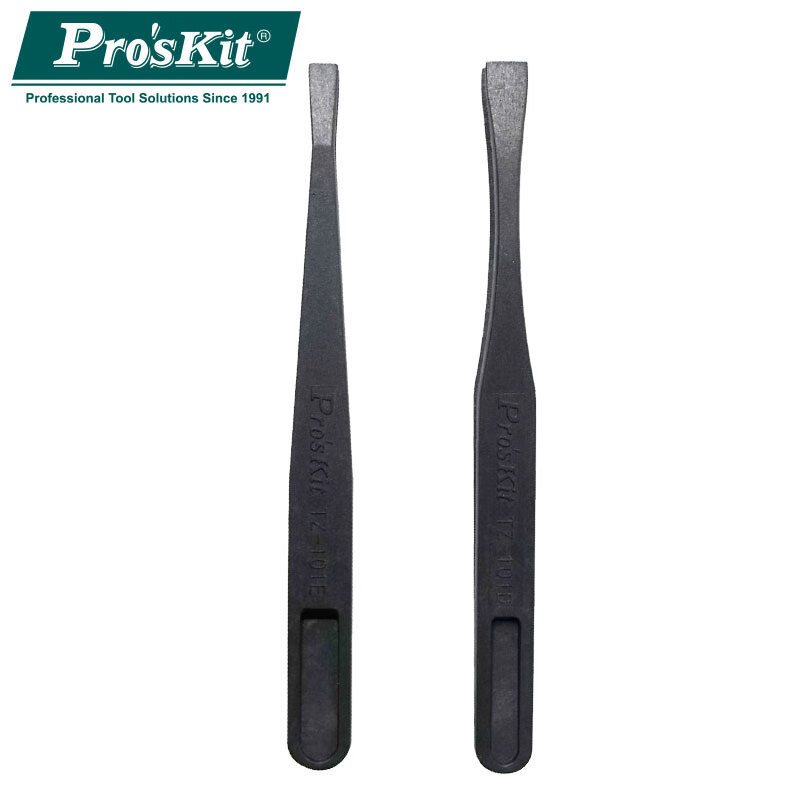 宝工(Pro'sKit)TZ-101D/E塑料防静电扁平头镊子聚碳纤维镊子