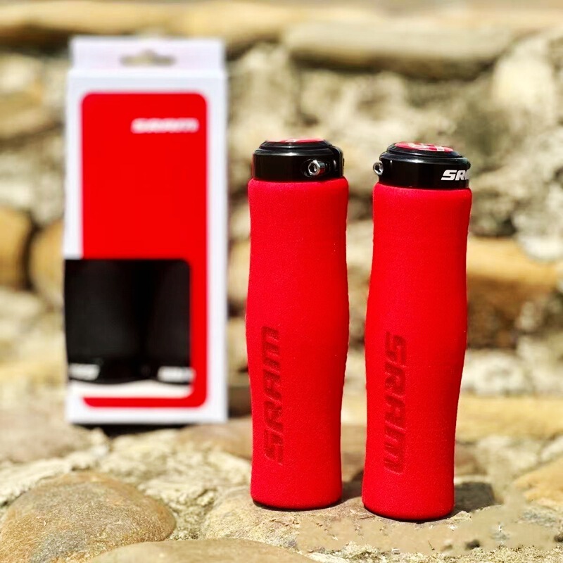 Sram Speedlink Handlebar Grips, Speedlink Foam Handlebar Grips, High-Density Lockable Grips for Mountain Bikes, Folding Bikes, and General Bicycle Use