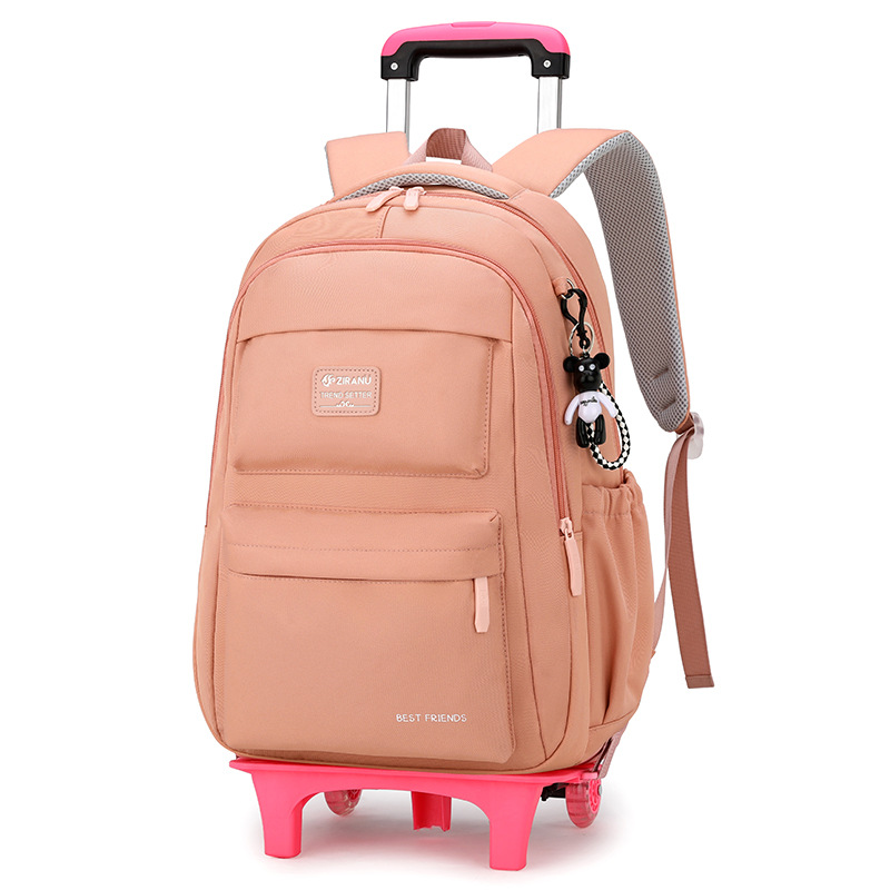 Natural Fish nuevo carro mochila primaria niñas de la Escuela de gran capacidad de descompresión protección de la columna vertebral de gran capacidad mochila entrega