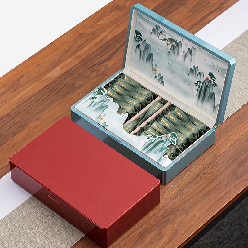 批发高档钢琴烤漆礼盒摆泡大红袍武夷红茶岩茶肉桂通用空盒外包装